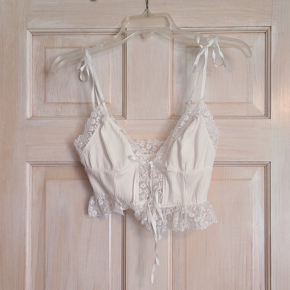 For Love and Lemons Lace Crop Top